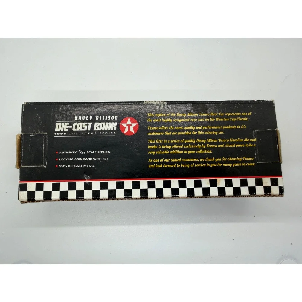 1993 Racing Champions Davey Allison #28 Texaco Havoline 1:24 Diecast Bank